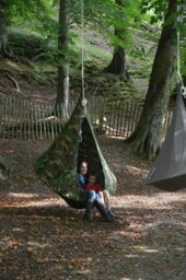 Rackhams Single Cacoon Hanging Chair - Camo - thumbnail 2