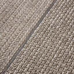 Rackhams Natural Brown Striped Rug - Indoor & Outdoor - 155X230 cm - thumbnail 2