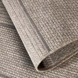 Rackhams Natural Brown Striped Rug - Indoor & Outdoor - 155X230 cm - thumbnail 3