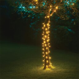 Rackhams Led String Lights Black Rubber Warm White 5M - thumbnail 1