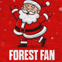 Rackhams Santa is a Forest Football Fan - Luxury Fleece Blanket 150cm X 150cm - thumbnail 3
