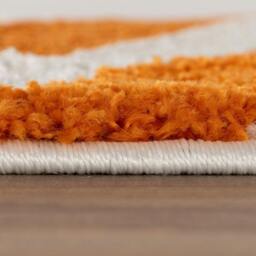 Rackhams Joli Striped Orange & White Rug - 160X230 cm - thumbnail 5