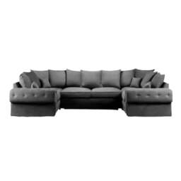 Rackhams Verona U Shape Sofa - Mink - U Shape - thumbnail 6