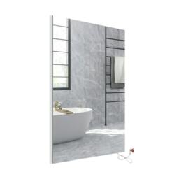 Rackhams 450W Bathroom Mirror Infrared Heater & CCT Changing with Dimmable LED Lights, 600x800 MM, Plug & Play - thumbnail 1