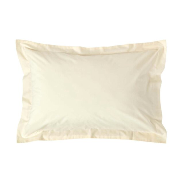 Rackhams Egyptian Cotton Oxford Pillowcase 200 TC, Standard Size - Cream - image 1