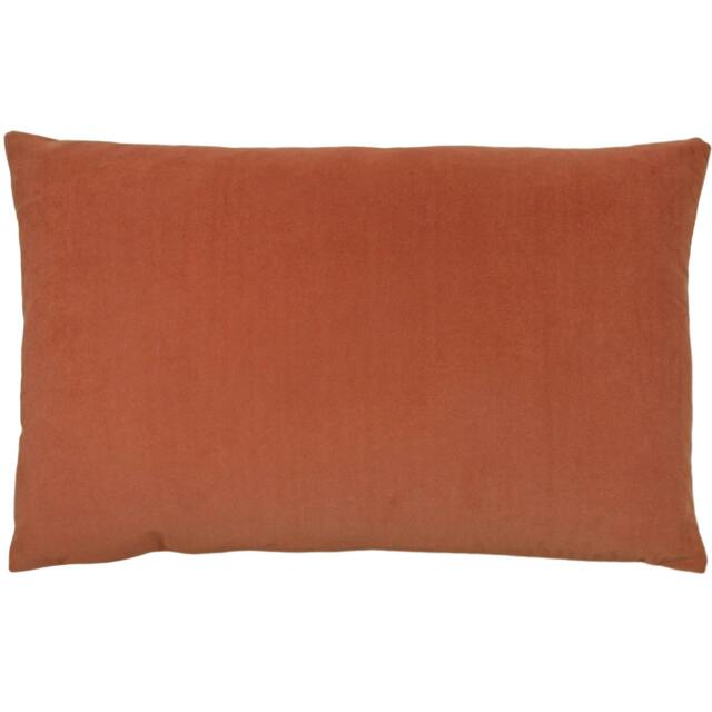 Rackhams Contra Cushion Cover - Brick Red/Cream - One Size - Brick Red/Cream - 100% Polyester - image 1