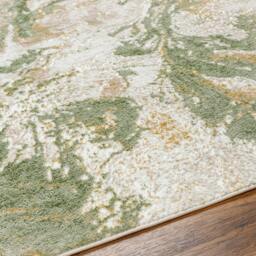 Rackhams San Francisco-Abstract Green Brown Yellow Taupe Modern Marble Rug - 200 x 275 cm - thumbnail 3