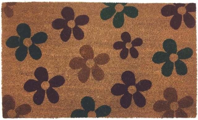 Rackhams Flowers Coir Doormat Gainsborough 45x75 cm - image 1