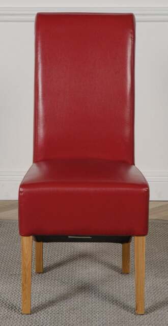 Rackhams Montana Leather Dining Chair - Red - 1 - image 1