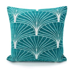 Rackhams Luxury Chenille Pattern Cushion - 43cm x 43cm - Grey - thumbnail 3
