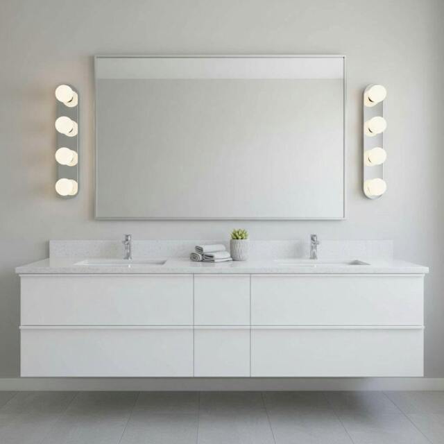 Rackhams 12 Watt LED Stainless Steel Vanity Light For Bathroom Mirror - image 1