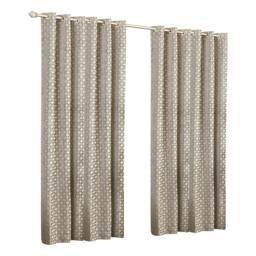 Rackhams Belmont Ringtop Curtains - Silver - 66x72 (168x183cm) - Silver - 100% Polyester