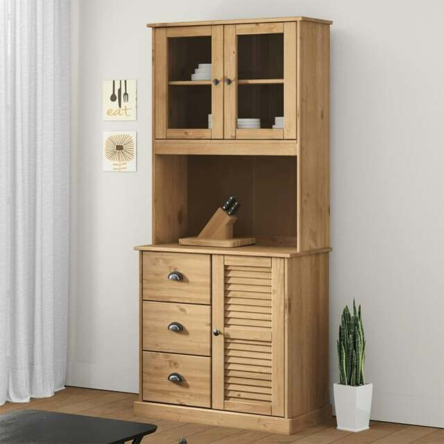 Rackhams Dresser Top VIGO 78x30x100 cm Solid Wood Pine