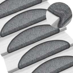 Rackhams Stair Mats 10 pcs 56x17x3 cm Dark Grey - thumbnail 1