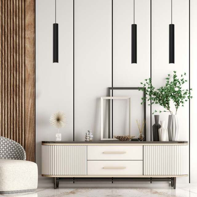 Rackhams Hudson Pendant Lamp Hand Made High Quality Elegant Single Cylindrical Design With Matt Finish - image 1