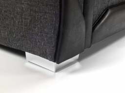 Rackhams Lisbon Mixed Black and Grey 5 Seater Corner Sofa - thumbnail 2