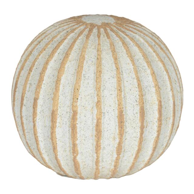 Rackhams Grove Ceramic Ball Ornament - White - 9cm x 10cm x 10cm - White - 100% Mixed