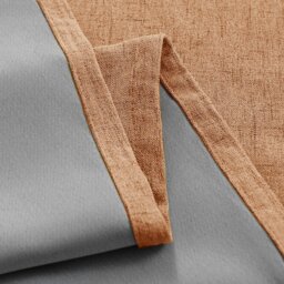 Rackhams Orange Lined Blackout Eyelet Curtains - 46 x 63 Inch Drop - 2 Panel - thumbnail 3