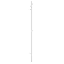 Rackhams Matt White Electric Heated Tree Towel Hook Warmer (W)120mm x (H)1720mm Stainless Steel Wall Mounted Bathroom Hanger Peg