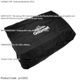 Rackhams Outdoor Rated PVC Cover for 3 Burner Flat Top Portable Grill - ys12043 680x480mm - thumbnail 2
