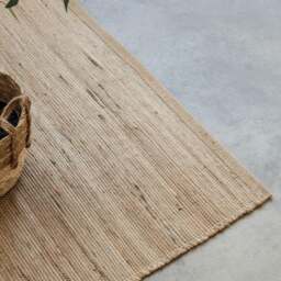 Rackhams Handloom Jute Rug Dhaka Natural Beige - 80X200 cm - thumbnail 6
