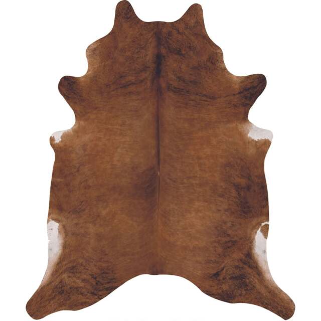 Rackhams Large Faux Hides Animal Print Warm Brown Rug - 155X190 cm - image 1