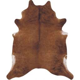 Rackhams Large Faux Hides Animal Print Warm Brown Rug - 155X190 cm - thumbnail 1