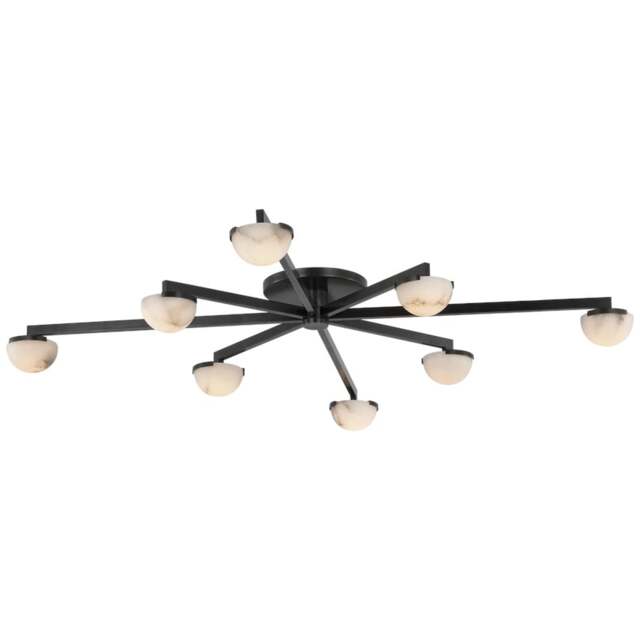 Rackhams Pedra Extra Large Staggered Arm Flush Mount Light - Bronze - image 1