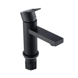 Rackhams Timeless Matte Black Stainless Steel Bathroom Tap - thumbnail 4