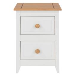 Rackhams Set of 2 Capri 2-Drawer Petite Bedside Cabinets - thumbnail 5
