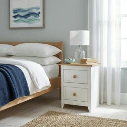 Rackhams Set of 2 Capri 2-Drawer Petite Bedside Cabinets - thumbnail 2