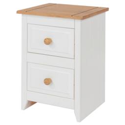 Rackhams Set of 2 Capri 2-Drawer Petite Bedside Cabinets - thumbnail 4