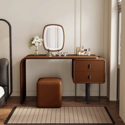 Rackhams Nelson Dressing Table, Brown, More Colours Available - Cream - 80cm - No Stool