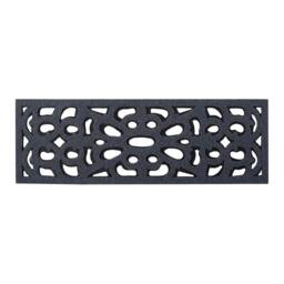 Rackhams Victorian Style Eco-Friendly Rubber Step Mat - Grey - Indoor Outdoor - Set of 4 - thumbnail 3