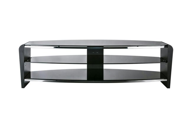 Rackhams Francium TV-Stand with 3 Shelves Black - Black - image 1
