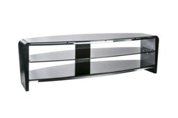 Rackhams Francium TV-Stand with 3 Shelves Black - Black - thumbnail 2