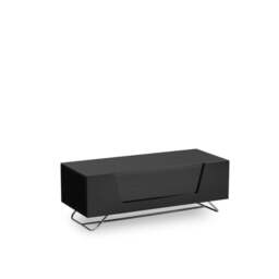 Rackhams Chromium TV-Stand with 1 Flap Black CRO2-1000CB-BLK - Black - thumbnail 3