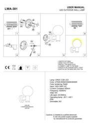 Rackhams 3 Watt LED Black Globe Outdoor Wall Light - thumbnail 5
