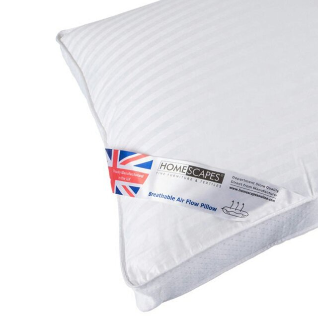 Rackhams Air Flow Pillow Super Microfibre, 48 x 74 cm - Soft - image 1