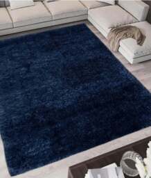 Rackhams Lagom Navy Shaggy Rug - 120X170 cm - thumbnail 6