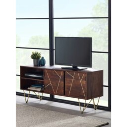 Rackhams Bishop Media Unit Dark Mango - 140 cm - 60 cm - Wood - thumbnail 1
