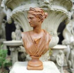 Rackhams Cast Iron Athena Bust Garden Ornament Home Decor