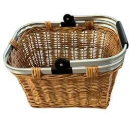 Rackhams Folding Aluminium  Handle Shopping Basket - Grey - thumbnail 3