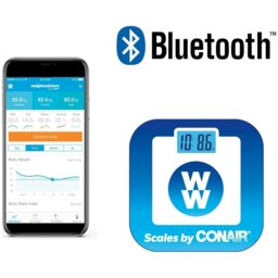 Rackhams WW Bluetooth Ready Smart Body Analyser Scale - Bathroom Scale - White - thumbnail 5