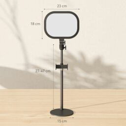 Rackhams Bedside Table Lamp with 5 Colour Modes & 10 Brightness Levels, Black - Black - thumbnail 5