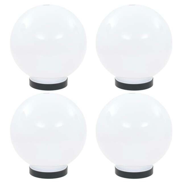 Rackhams LED Bowl Lamps 4 pcs Spherical 20 cm PMMA