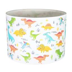 Rackhams Modern and Colourful Dinosaurs Childrens Cotton Fabric Lamp Shade - 25cm - thumbnail 2
