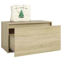 Rackhams Hall Bench 80x40x45 cm Sonoma Oak Engineered Wood - thumbnail 4