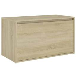 Rackhams Hall Bench 80x40x45 cm Sonoma Oak Engineered Wood - thumbnail 2