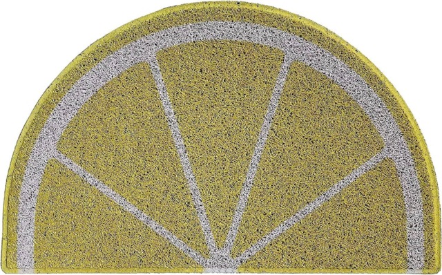Rackhams Lemon Halfmoon Doormat - image 1